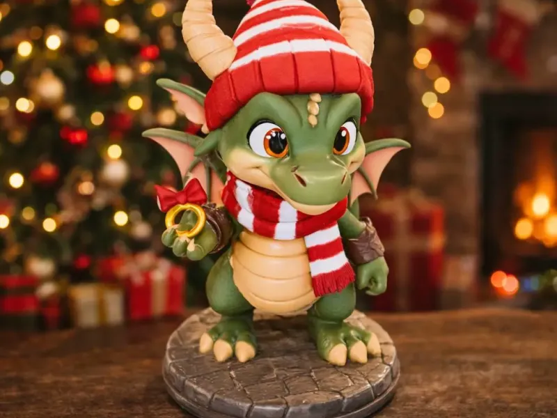 Winter Dragon D&D tabletop miniature