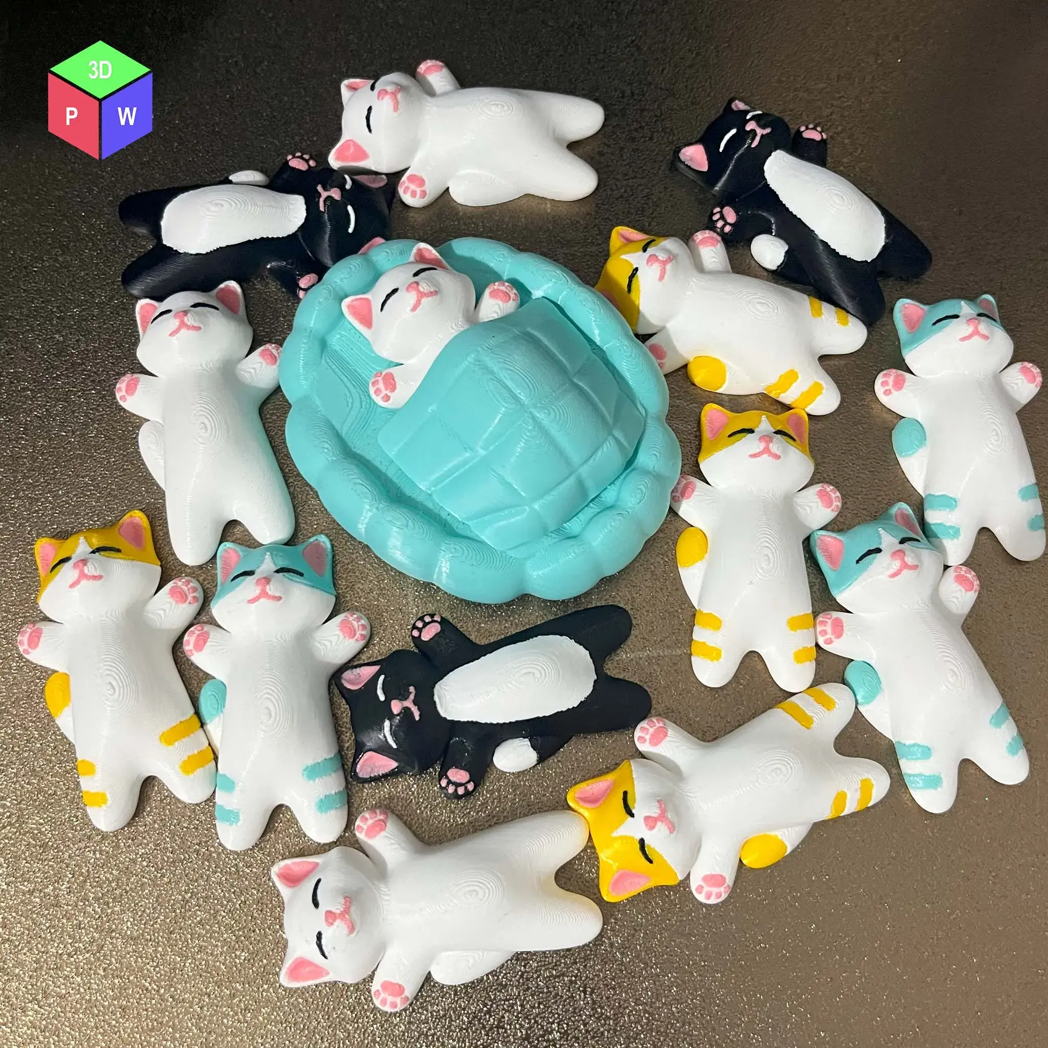 Cute Sleeping Cat Set