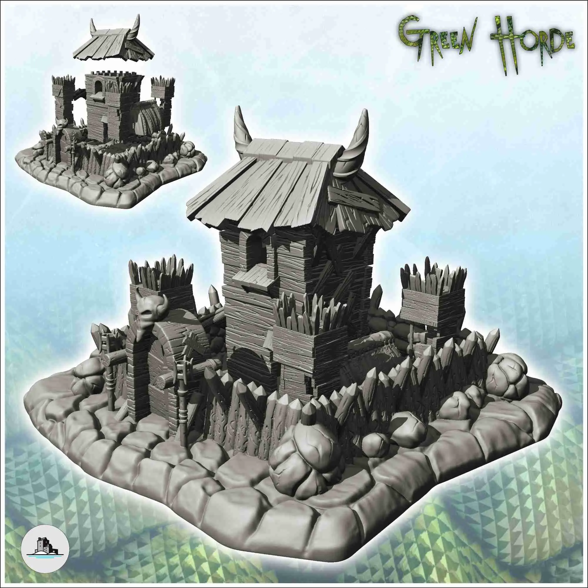 Medieval orc sceneries pack No. 1 - miniatures warhammer ter