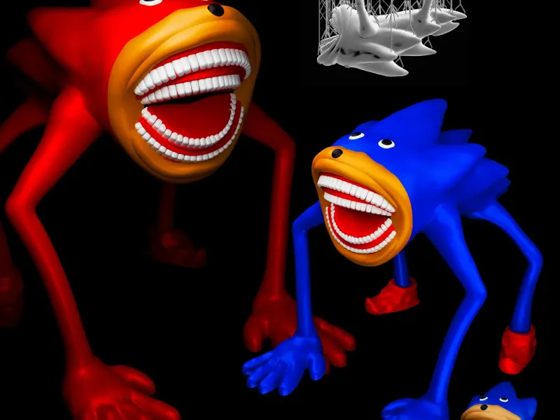 As Fitas do Sonic, Shin, Shinic, Sonic, Monstro, Novo Personagem