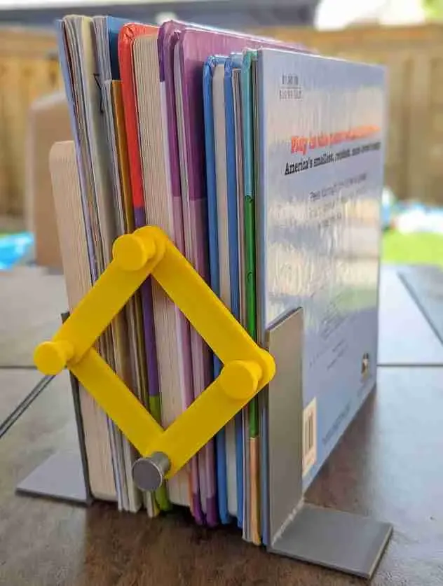 Sujetalibros extensible Pinza funcional