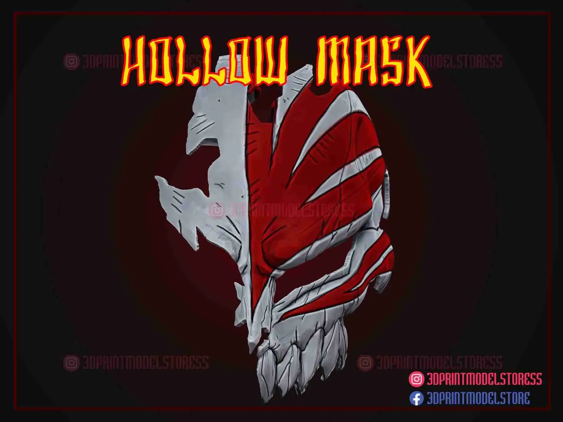 Hollow Mask - Bleach Ichigo Cosplay Mask