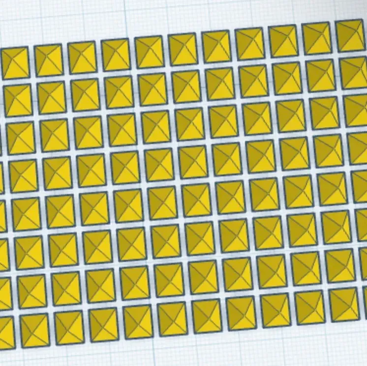 Spikes for printing on fabric
