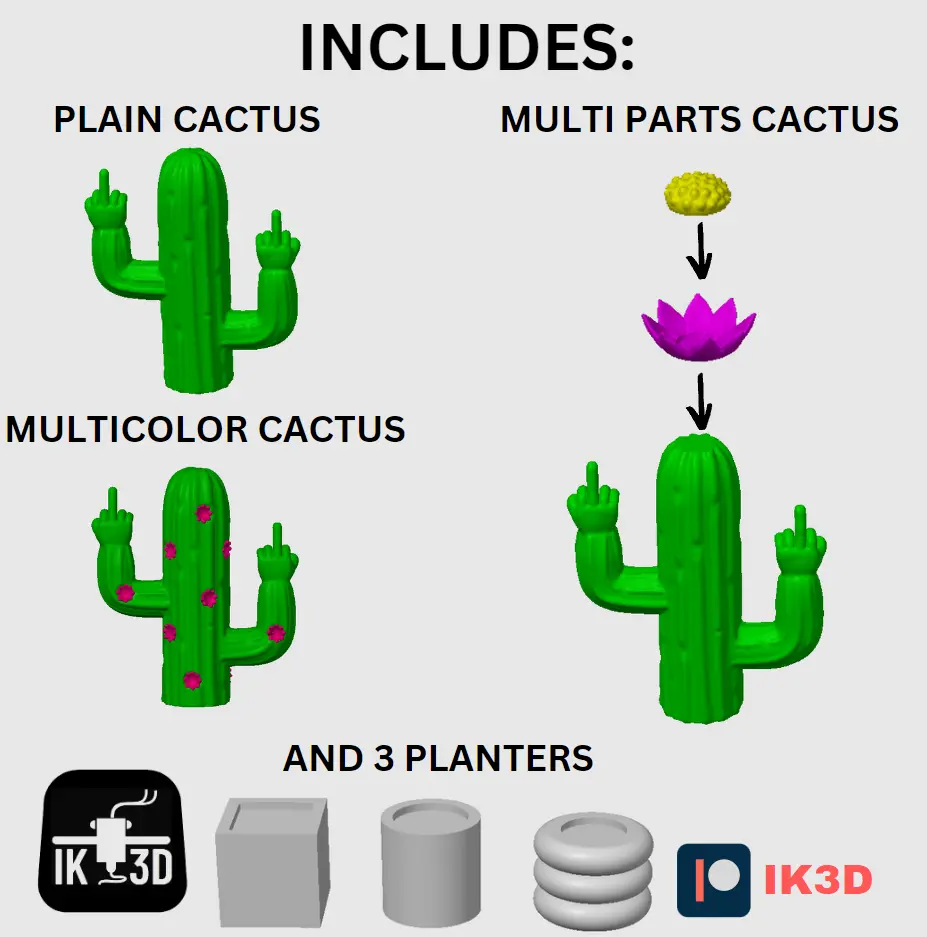 CACTUS FLIPPING THE BIRD