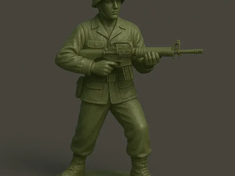 Green Toy Soldier Gun
