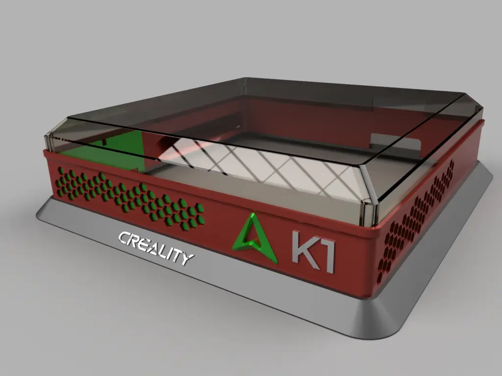 Creality K1 lid riser, many configurations.