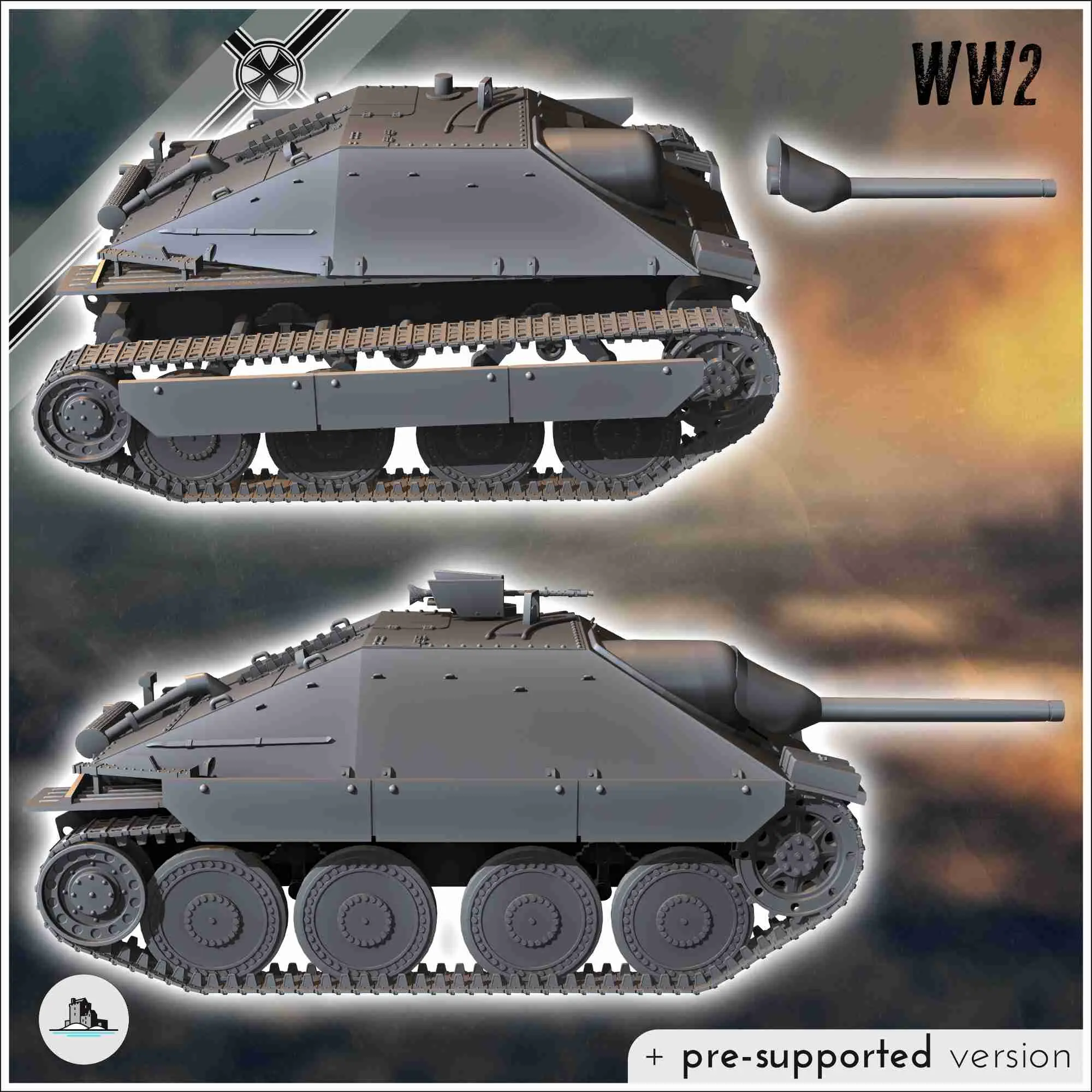Jagdpanzer 38(t) Hetzer (Sd.Kfz. 138-2) - Germany WW2 WWII H