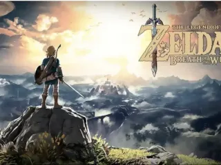Legend of zelda breath of the wild lithophane poster.