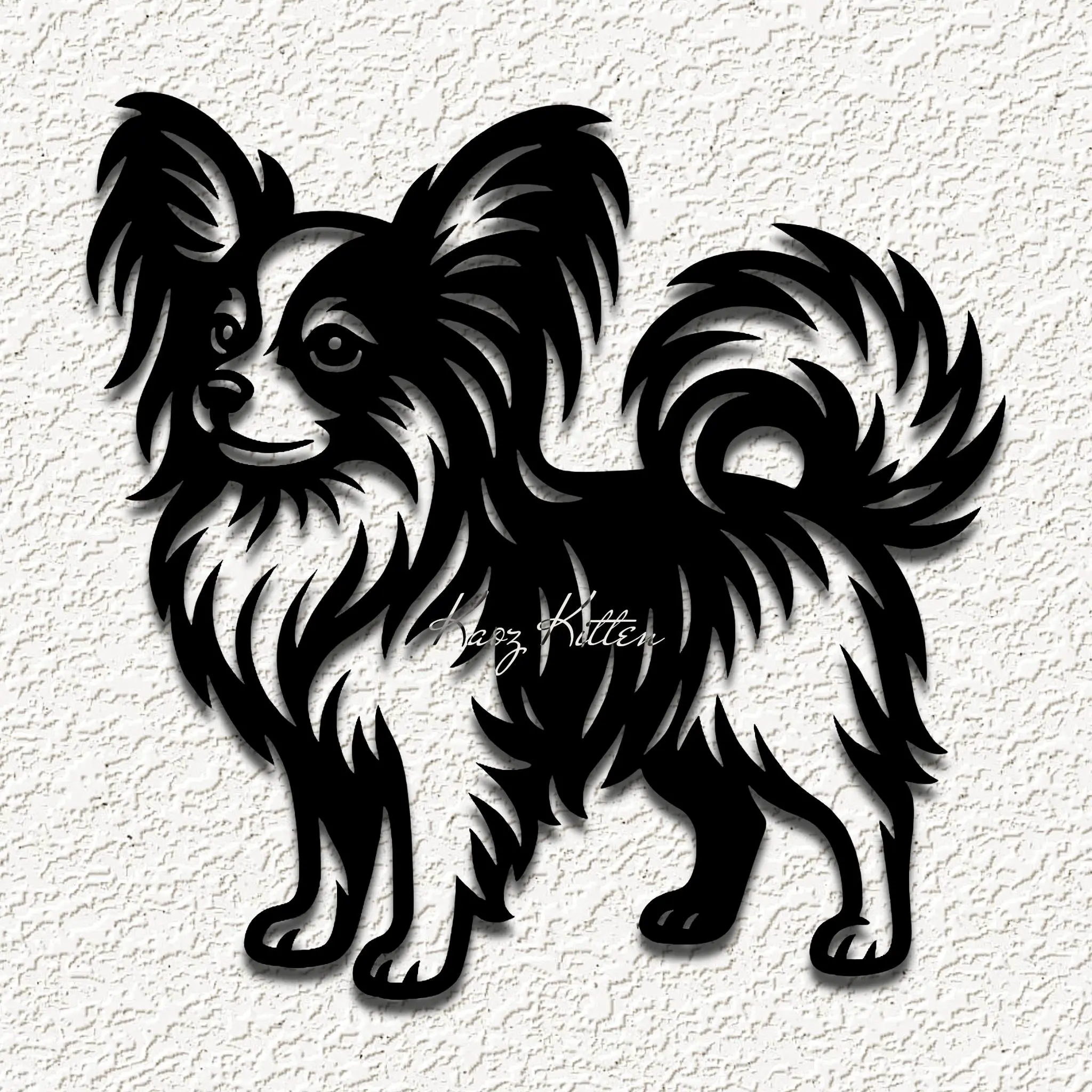 papillion puppy dog wall art home decor