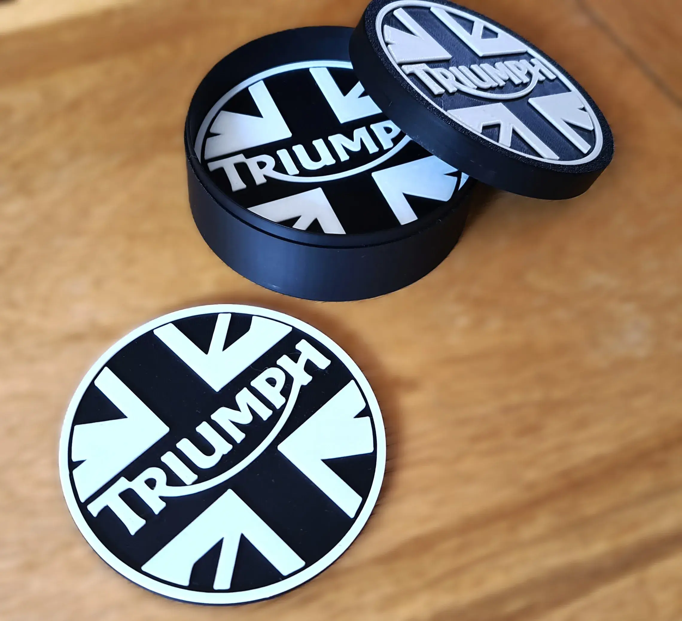 Easy Print Any Printer Triumph Mug Coaster and Storage Set