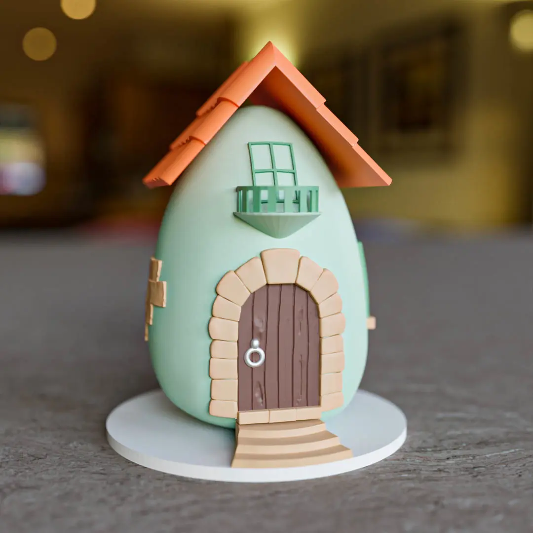 Easter egg house