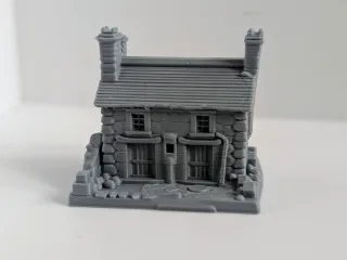Stone Building Miniature