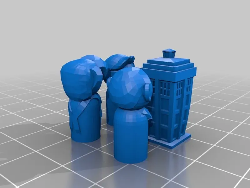 TARDIS Run Brettspiel - Druck in Teilen Brett