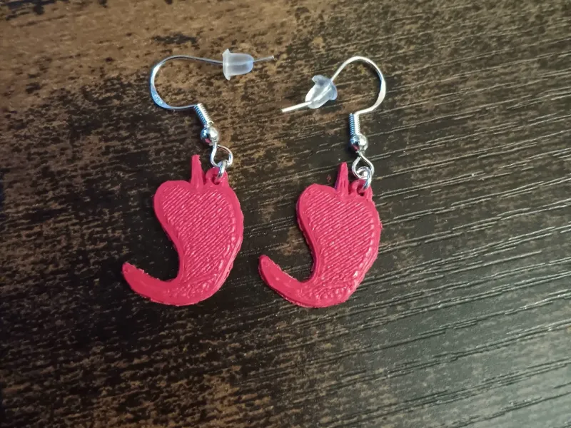 chili pepper earrings
