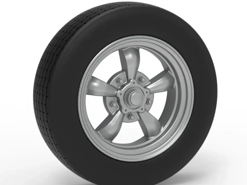 Front wheel of old school dragster Version 7 Scale 1:25