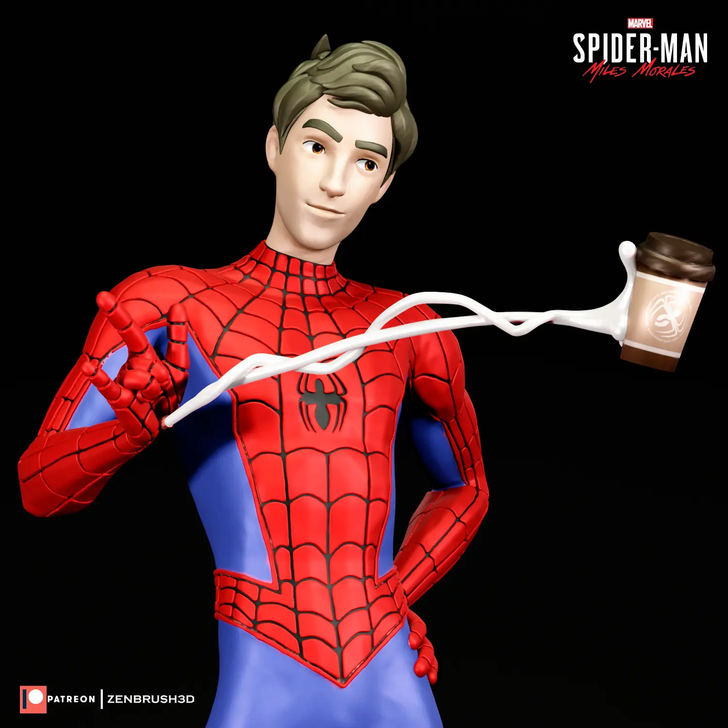 Peter Parker B - Spider-Man Attraverso lo Spider-Verse Stampa 3D
