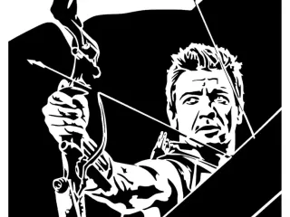 Hawk Eye stencil 2