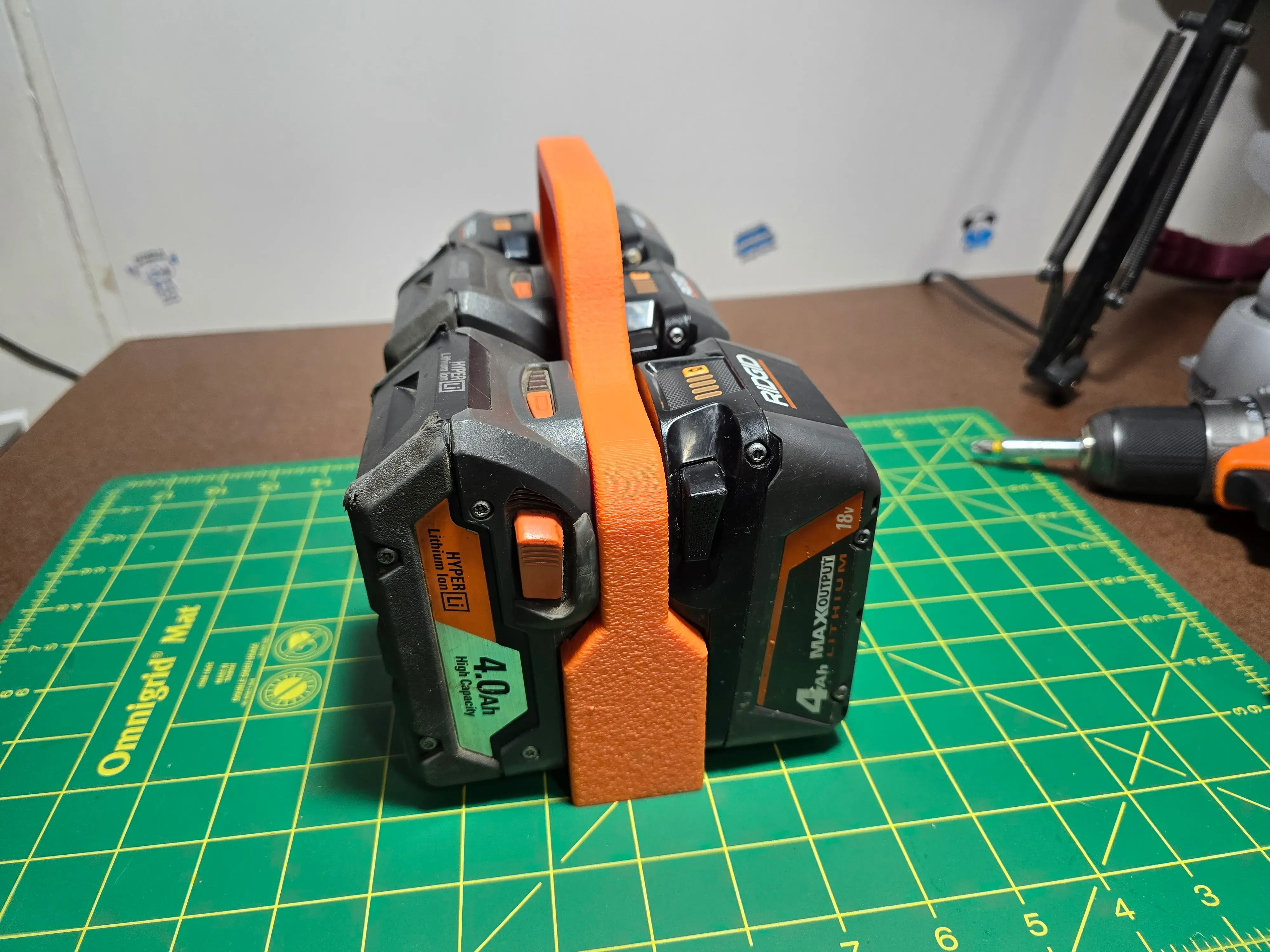 Ridgid 6 Battery Caddy - Carrier, Holder, Storage for Ridgid