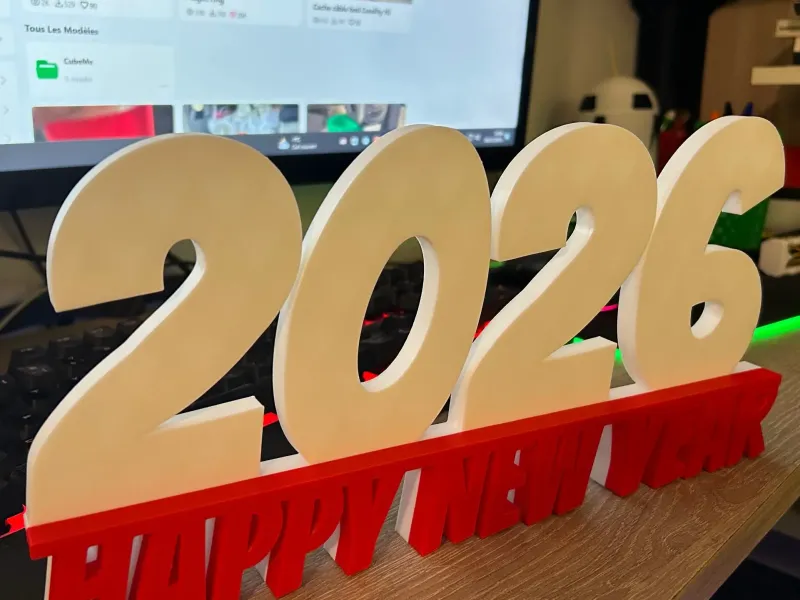 Happy new year 2026 sign