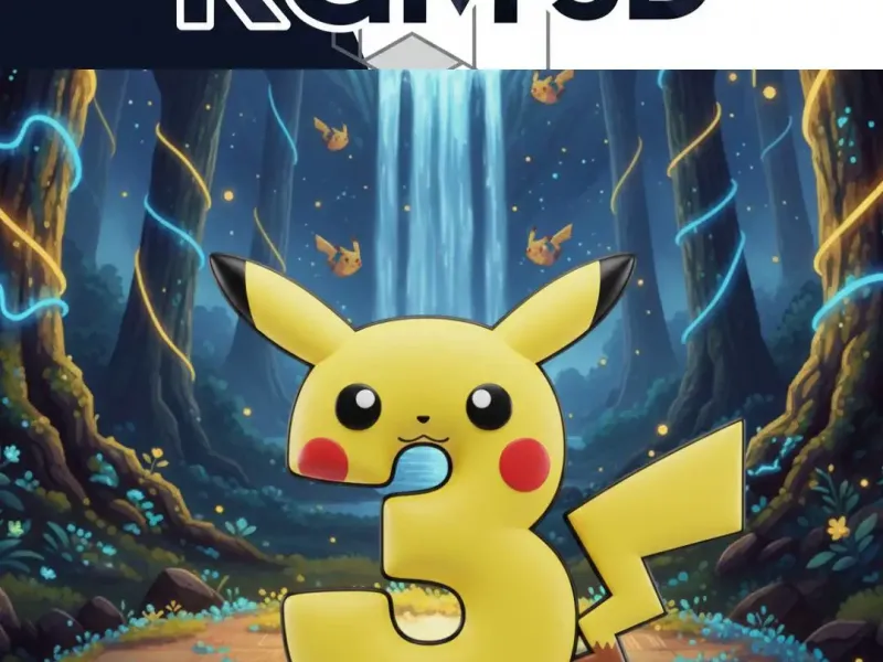 Number 3 -Pikachu Inspired 3D Number Collection