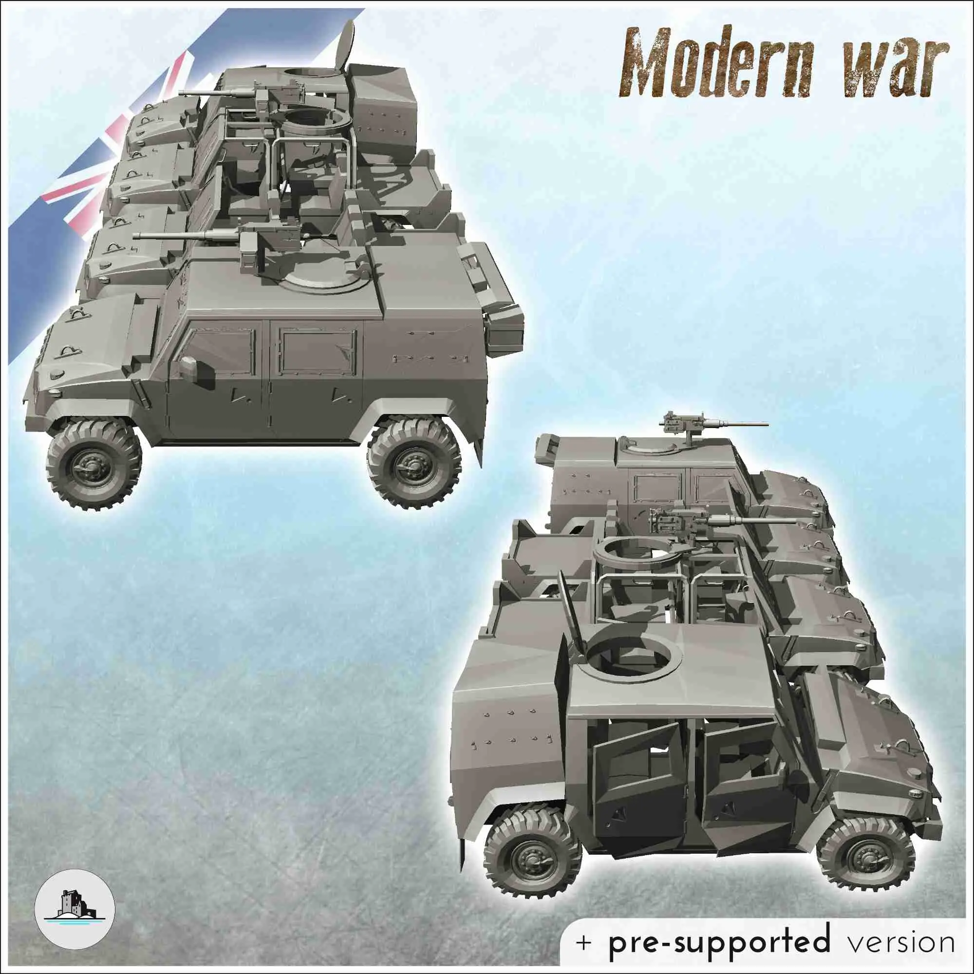 Set di veicoli britannici Iveco LMV Lince Panther CLV