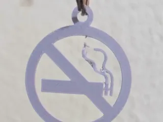 no smoking keycharm