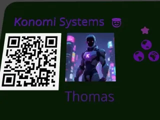 Konomi 3D-QR Business Card