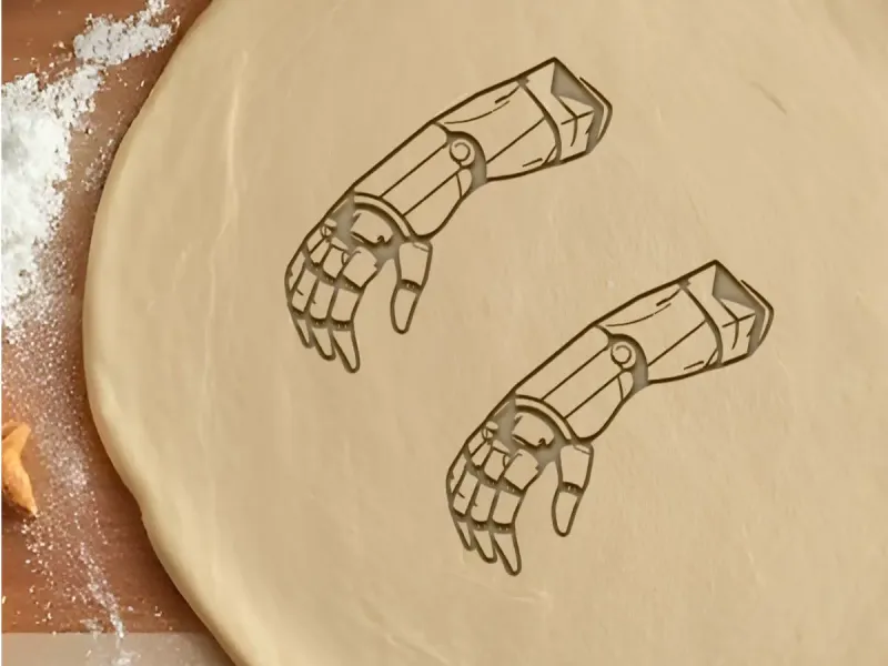 Robot Hand Cookie Cutter, Biscuit Cutter