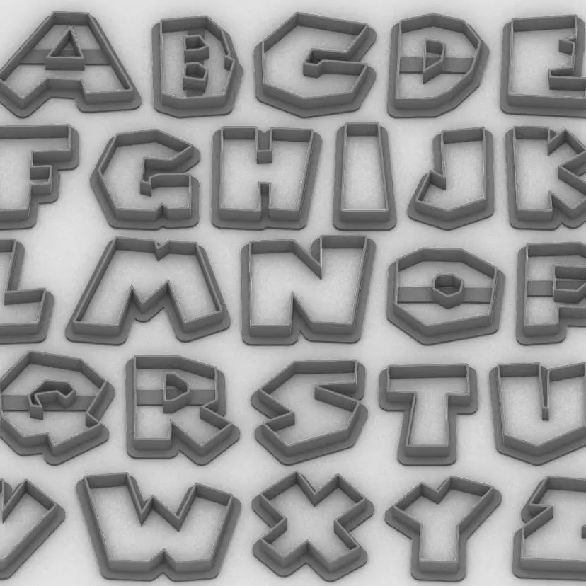 Cookie Cutter,Roblox alphabet and Numbe,Polymer Clay Cutters
