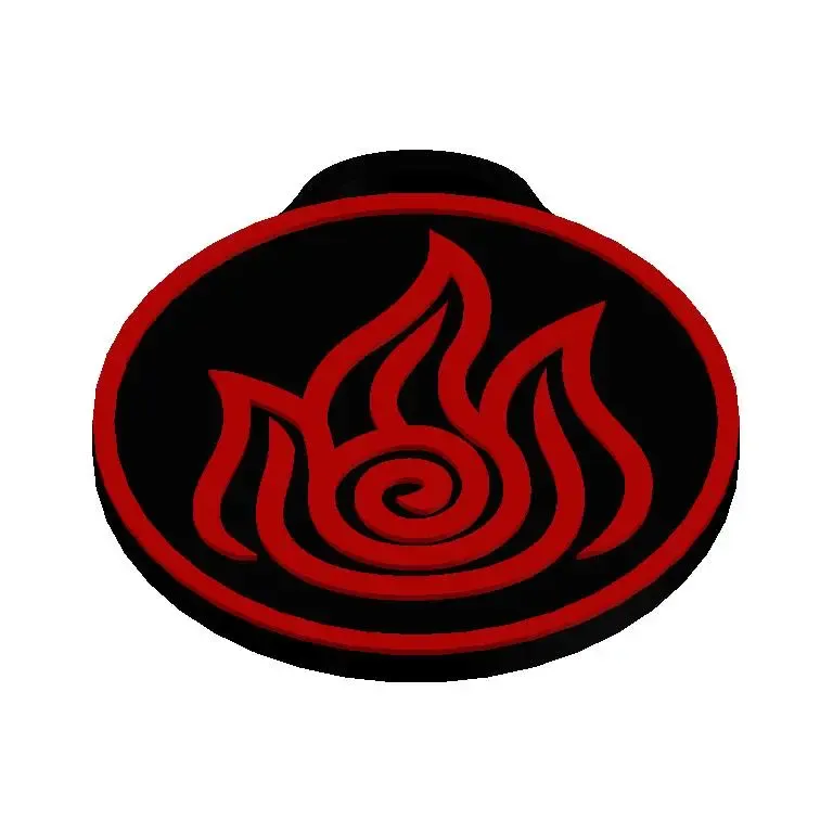 Llavero del Logo del Elemento Fuego