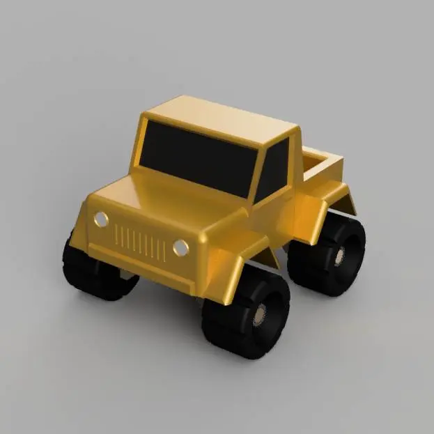 Easy-Print Desktop Jeep: 4x4 Modular Toy