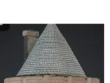 Runder turm mit spitzdach-2