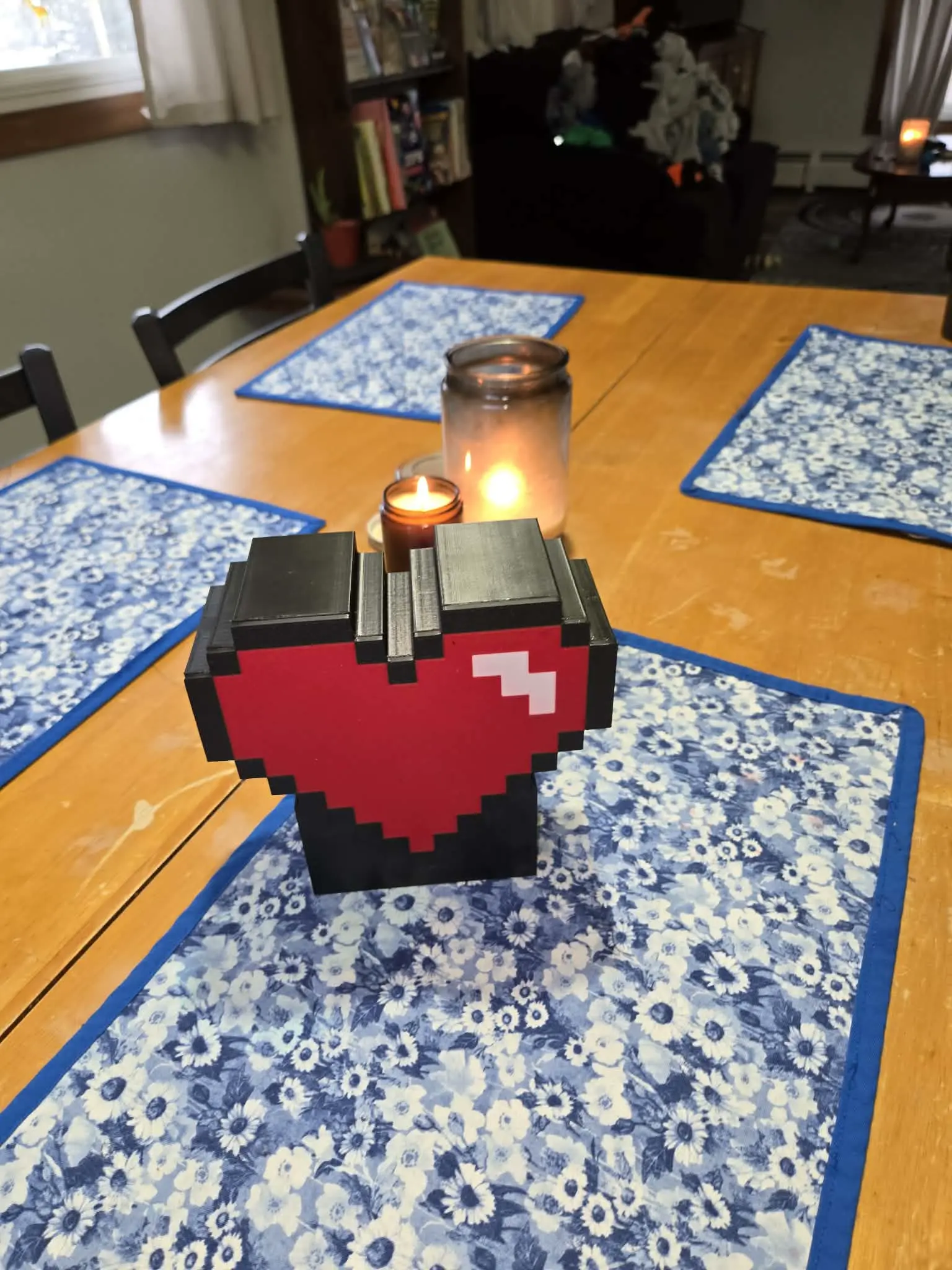 Valentine's Day Date Night Dice Game with Heart Chest