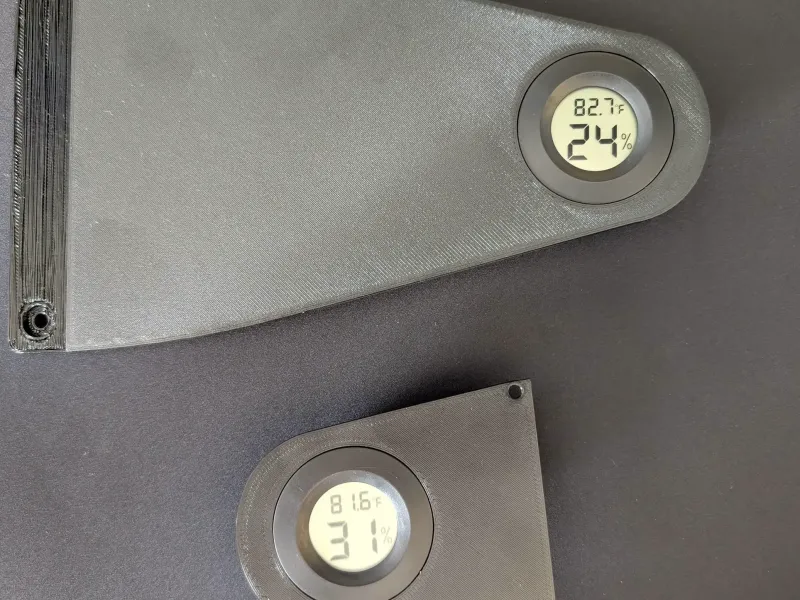 Ender 5 Max Enclosure Hygrometer Mounts