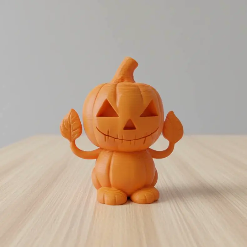Happy Chibi Pumpkin Figure