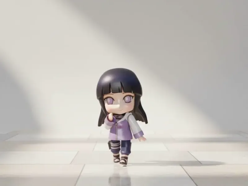 Hinata Hyuga from the anime Naruto