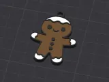 Keychain gingerbread man-0