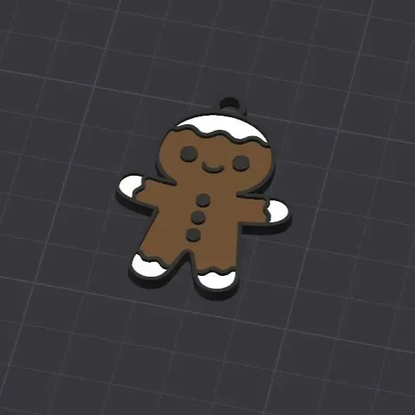 Keychain gingerbread man