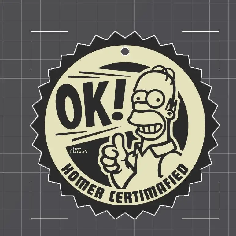 The Simpson - Homer certimafied - keychain