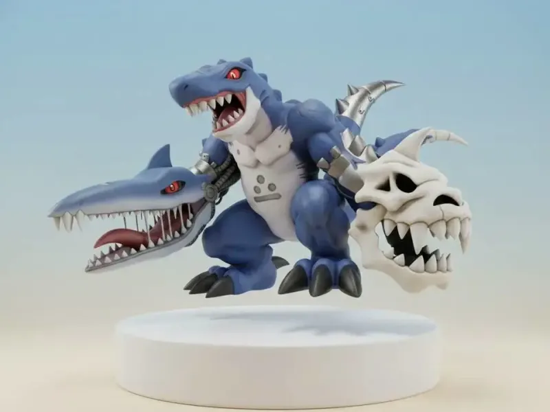 Deltamon Digimon Creature Model