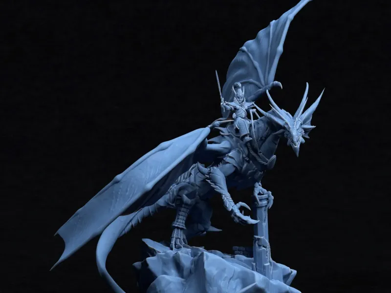 Noyrit on Samm'rus (elf dragon rider)