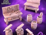 Blacksmith Anvil & Tools Scatter Scenery-0