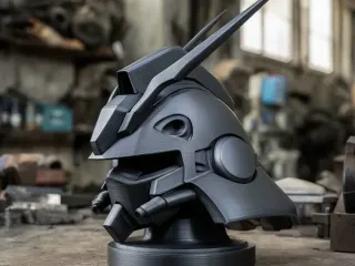 Sazabi Head Statue