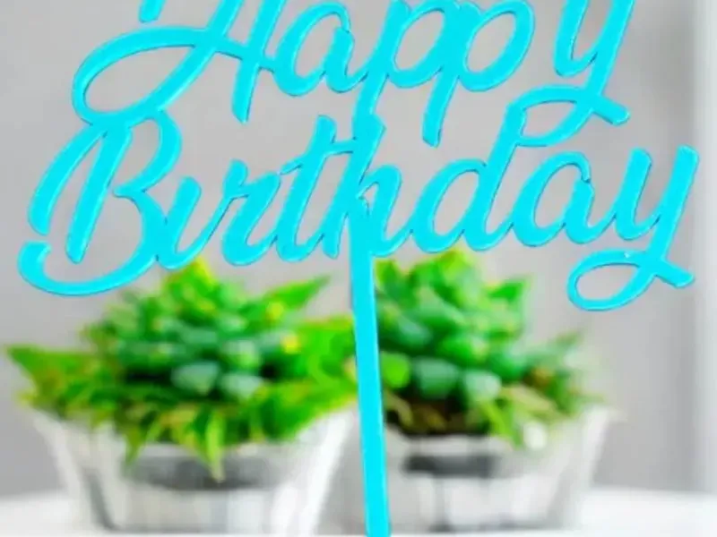 Cake Topper - Happy Birthday