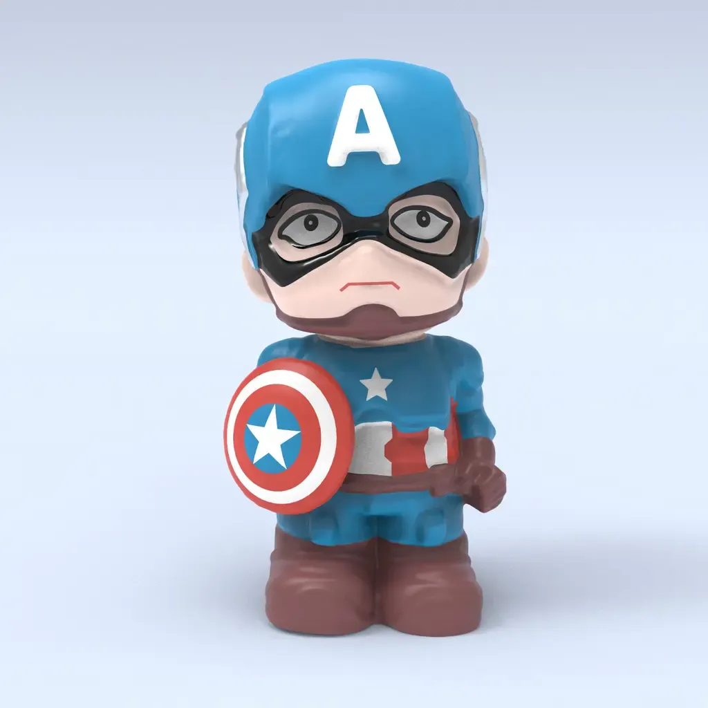 Captain America（generated by Revopoint POP）