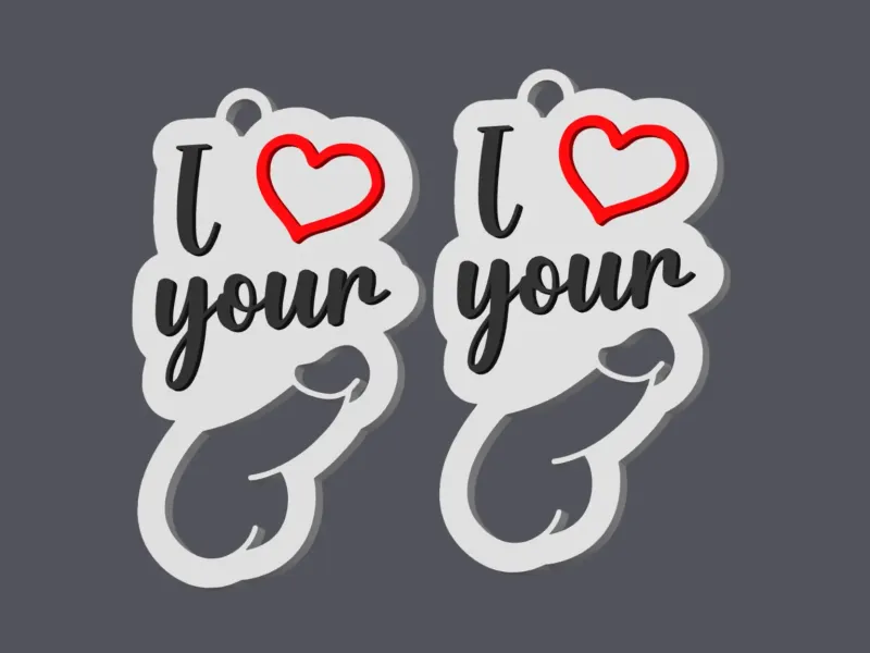 I Love Your Penis - Earring & Pendant v2