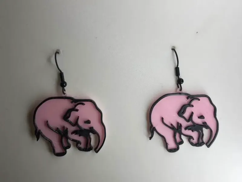 Earring elephant delirium beer pendiente keychain