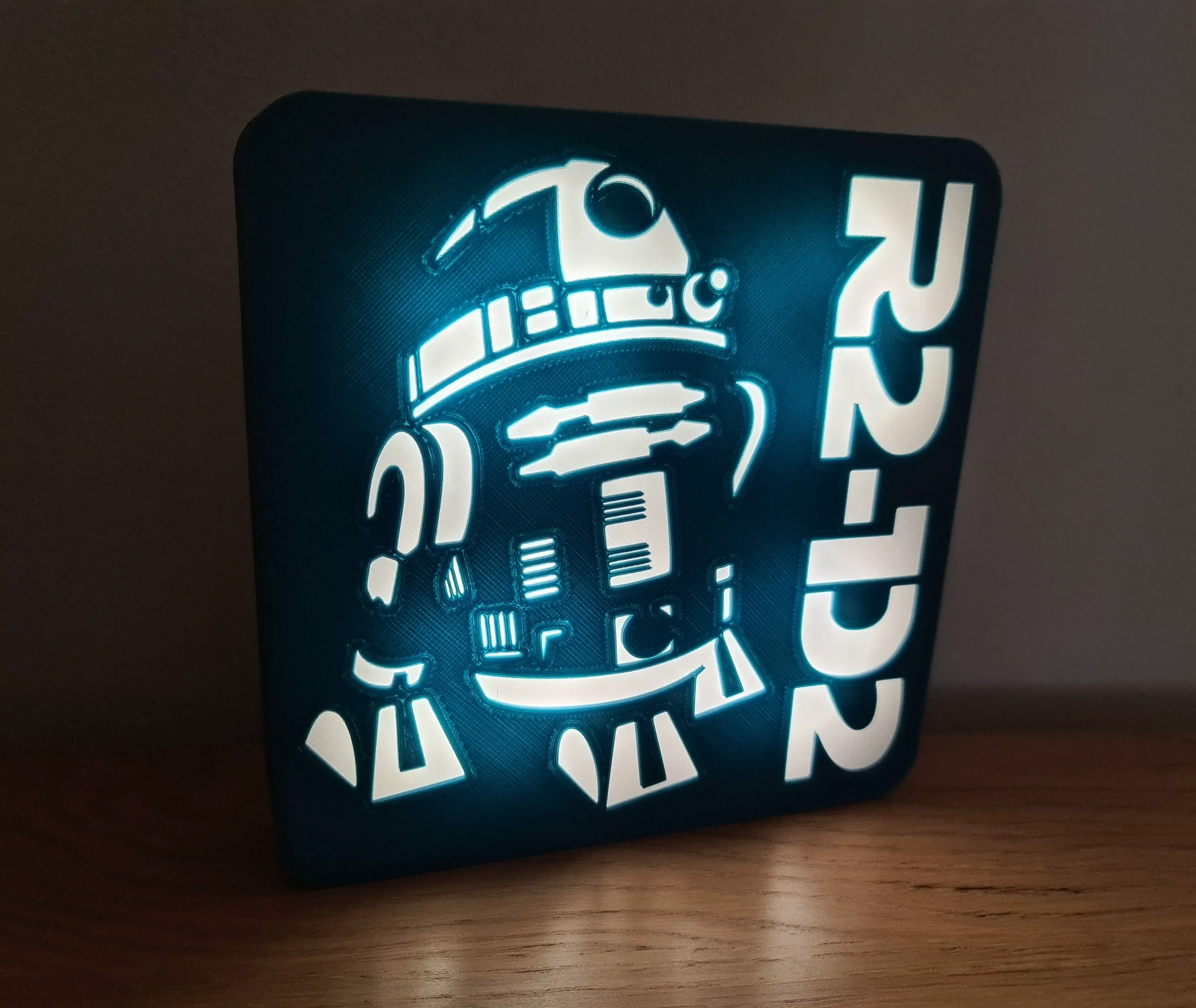 R2-D2 Star Wars Droid LED Lightbox Lamp Light Rebel Alliance