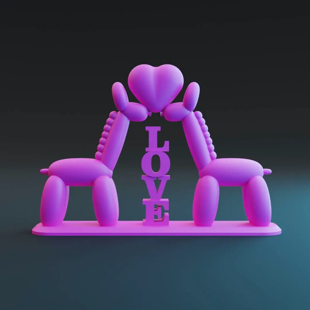 love balloon girafes for home decoration or gift