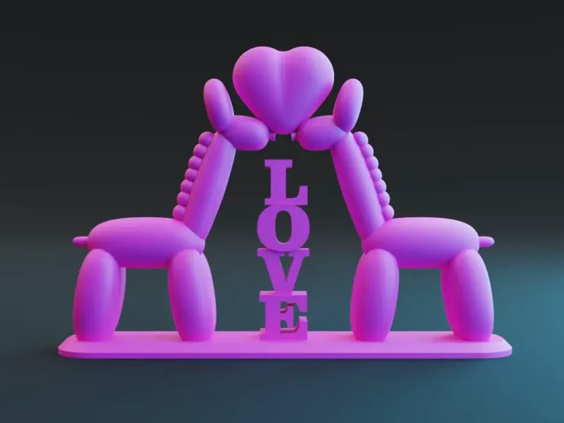 love balloon girafes for home decoration or gift